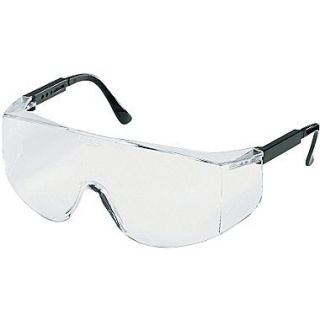 MCR Safety Tacoma TC110XL ANSI Z87 Protective Eyewear, Clear/Black