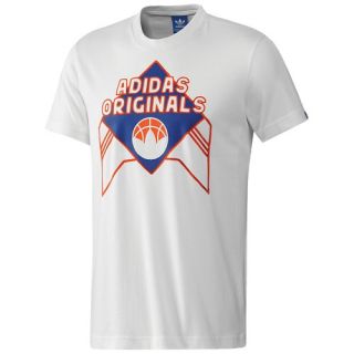 adidas Originals Graphic T Shirt   Mens   Casual   Clothing   White/College Royal/Orange