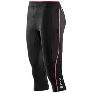 SKINS A200 Compression Capris   Womens   Running   Clothing   Black/Pink