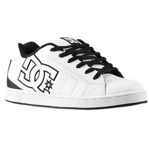 DC Shoes Net   Mens   Skate   Shoes   White/Black