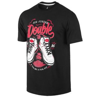 Jordan Double Up T Shirt   Mens   Basketball   Clothing   Black/Infrared 23