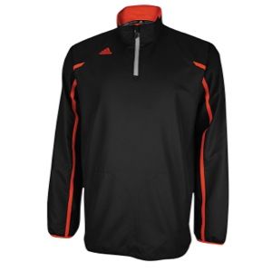 adidas Team Climalite 1/4 Zip Pullover   Mens   For All Sports   Clothing   Black/Collegiate Orange