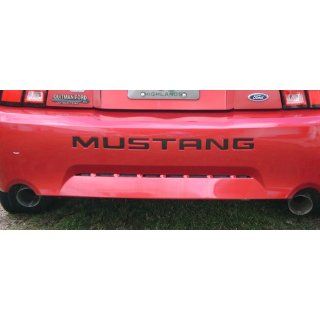 1999 04 FORD MUSTANG REAR BUMPER VINYL INSERTS Decals Letters   37 Colors to choose from (Color  Red) Automotive