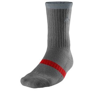 Jordan Dri Fit Crew Socks   Basketball   Accessories   Dark Grey/Cool Grey/Gym Red