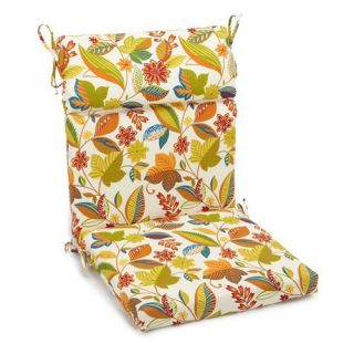 Blazing Needles Outdoor 3 Section 19 x 42 in. High Back Patio Chair Cushion   Outdoor Cushions