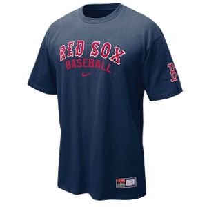 Nike MLB Practice T Shirt   Mens   Baseball   Clothing   Boston Red Sox   Navy