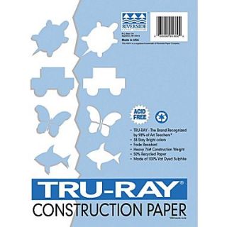 Tru Ray Sulphite Construction Paper, 18 x 24, Assorted Colors, 50 Sheets