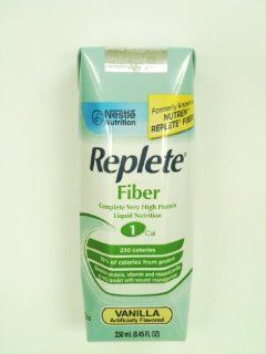 Replete with Fiber Vanilla 8oz Brikpaks 24/Case (Formerly Nutren Replete with Fiber) Health & Personal Care