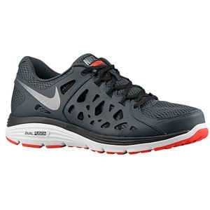 Nike Dual Fusion Run 2   Mens   Running   Shoes   Anthracite/Black/Challenge Red/Metallic Cool Grey
