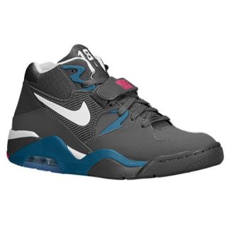 Nike Air Force 180   Mens   Basketball   Shoes   Dark Grey/Green Abyss/Vivid Pink/White