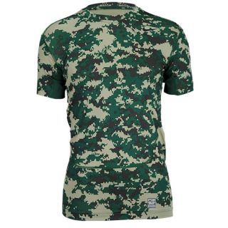 Nike Pro Combat  Core Compression S/S Top 2.0   Mens   Training   Clothing   Green Camo