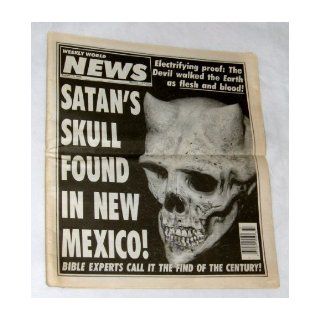Weekly World News March 17, 1993 Satan's Skull Found In New Mexico Hurricane Andrew 0071049182590 Books