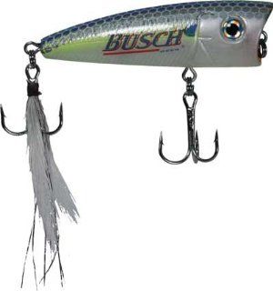 Busch Beer Fishing Lure   Popper Chart Blue Shad with Mustad Hooks  Fishing Topwater Lures And Crankbaits  Sports & Outdoors