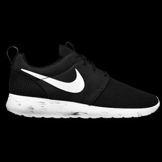 Nike Roshe Run   Mens   Running   Shoes   Black/Medium Grey/Gamma Grey/Hyper Blue