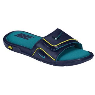 Nike KD Comfort Slide   Mens   Casual   Shoes   Midnight Navy/Tropical Teal/Sonic Yellow