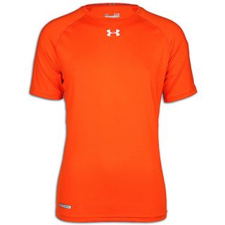 Under Armour Heatgear Sonic Compression S/S T Shirt   Mens   Training   Clothing   Dark Orange/White