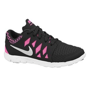 Nike Free 5.0   Girls Preschool   Running   Shoes   Black/Pink Glow/White/Metallic Silver