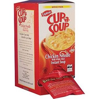 Lipton Cup a Soup, Chicken Noodle, 1.27 oz. Packs, 22 Packs/Box