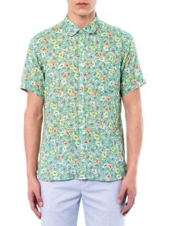 Floral print linen shirt  Ymc