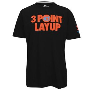 Nike KD 3 point Layup T shirt   Mens   Basketball   Clothing   Black/Team Orange/Photo Blue