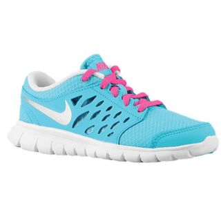 Nike Flex Run 2013   Girls Preschool   Running   Shoes   Vivid Blue/Volt Ice/White/Vivid Pink