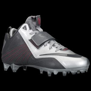 Nike CJ Elite 2 TD   Mens   Football   Shoes   Metallic Silver/Dark Grey/University Red