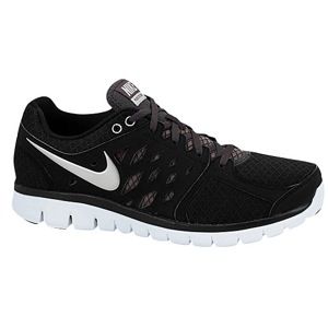 Nike Flex Run 2013   Mens   Running   Shoes   Black/Metallic Silver/Anthracite/White