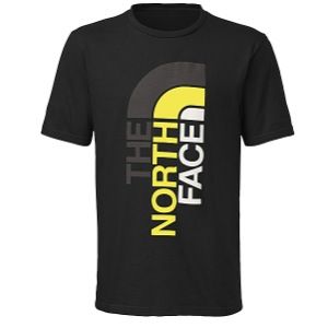 The North Face Trivert Logo T Shirt   Mens   Casual   Clothing   Tnf Black/Energy Yellow