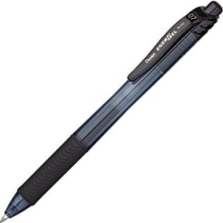 Pentel EnerGel X™ RollerGel Retractable Gel Ink Pens, Medium Point, Black, 5/Pack