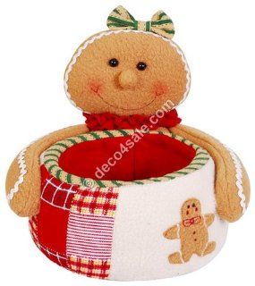 7 inch Gingerbread with Basket (Girl), Independence Day Gift Sale   Collectible Figurines
