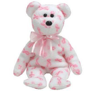 Ty Beanie Baby Giving Breast Cancer Bear [Toy] Toys & Games