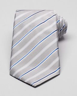 Canali Repp Matte Stripe Classic Tie's
