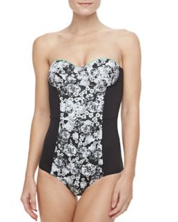 Womens Starboard One piece Swimsuit   Zinke   Floral/Black (LARGE)