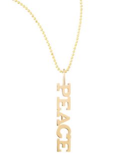 Personalized Five Letter Necklace   Zoe Chicco   Gold