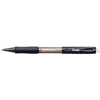 Pentel Twist Erase Mechanical Pencil, HB Soft, 0.7 mm (Dia), No. 2 Lead, Black Barrel, 12/Pack