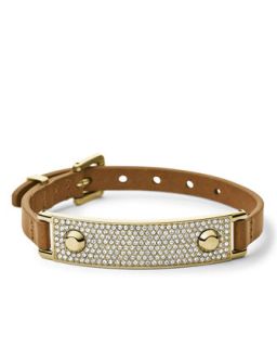 Leather Wrap Bracelet, Golden   Michael Kors   Gold