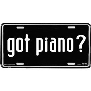 Got Piano? License Plate Toys & Games