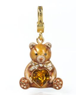 Teddy Bear with Heart Charm   Jay Strongwater   Multi colors
