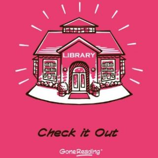 GoneReading T Shirt for Women, "Check It Out", Size Medium, Pink Clothing