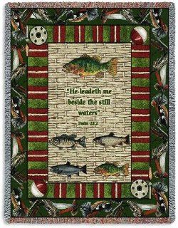 Memorial Gone Fishing Tapestry Throw   Throw Blankets