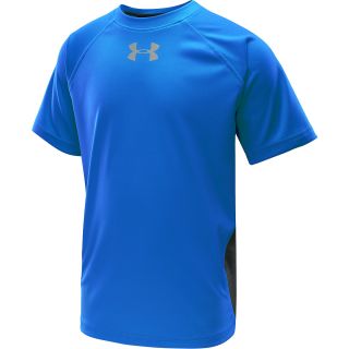 UNDER ARMOUR Boys UPF Speed Short Sleeve T Shirt   Size Medium, Scatter/silver