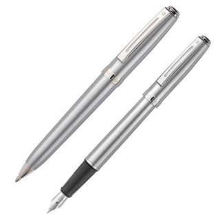 Sheaffer Chrome prelude fountain pen & ball pen set
