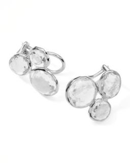 Rock Candy Clear Quartz Cluster Earrings   Ippolita   Silver