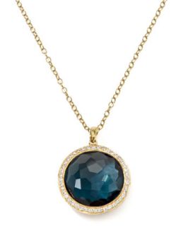 18k Gold Rock Candy Lollipop Necklace, London Blue   Ippolita   Gold (18k )