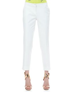 Womens Front Closure Ankle Pants, White   Etro   White (46/12)