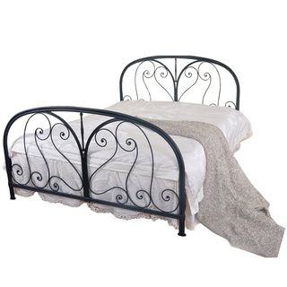 Gold Sparrow Gold Sparrow Milan Forged Metal Bed Black Size Queen