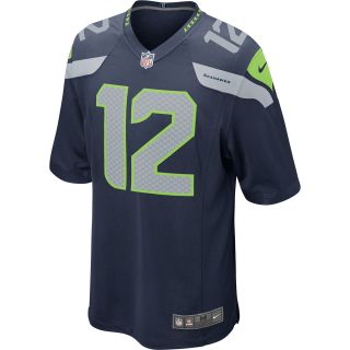 NIKE Youth Seattle Seahawks 12th Man Game Team Color Jersey   Size L
