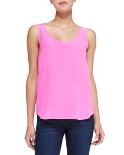 Womens Sunkissed Silk Tank Top, Pink   French Connection   Pink (10)