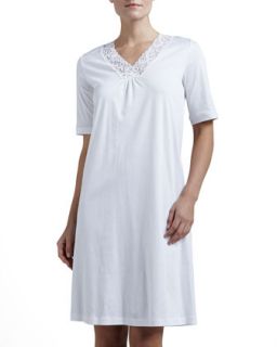 Womens Moments Big Shirt, White   Hanro   White (MEDIUM/10 12)