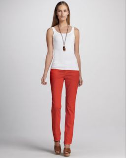 Straight Leg Jeans, Womens   Eileen Fisher   Coral (24W)